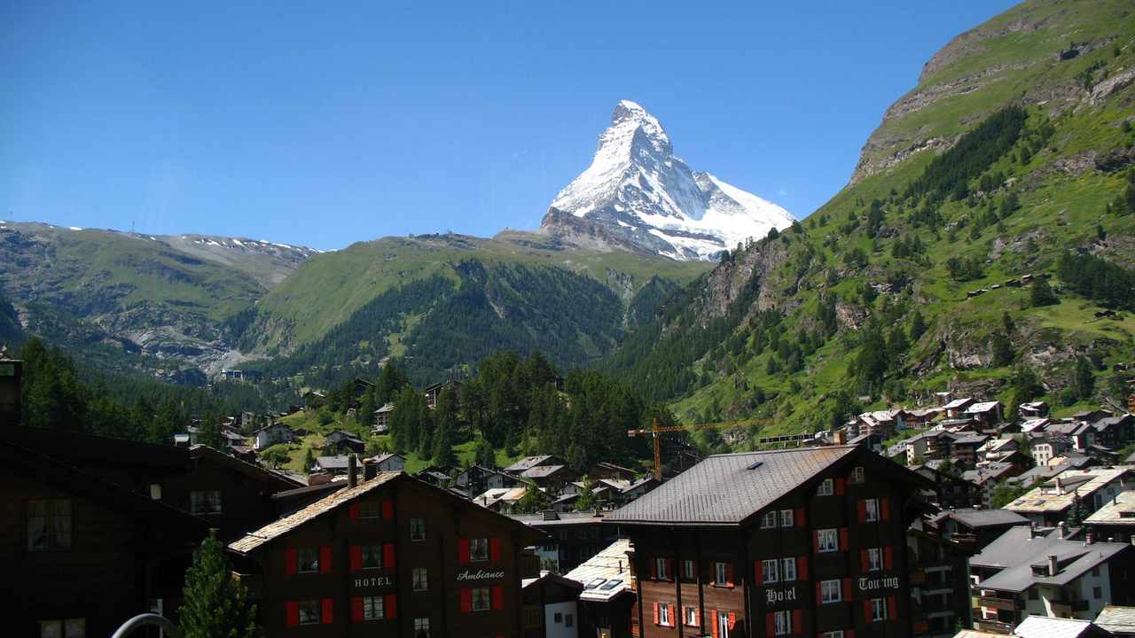The Matterhorn above Zermatt, Switzerland